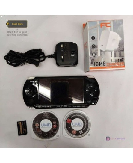 sony-psp-3003-play-station-portable-handheld-gaming-console-with-games-charger