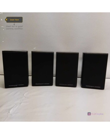 4-x-mordaunt-short-alumni-2-wired-satellite-bookshelf-stereo-speakers