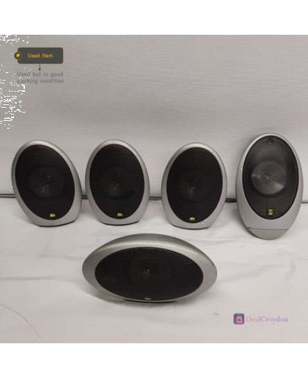 5-x-kef-htc1001-centre-channel-speaker-sp3420-satellite-speaker-sp3419-wired
