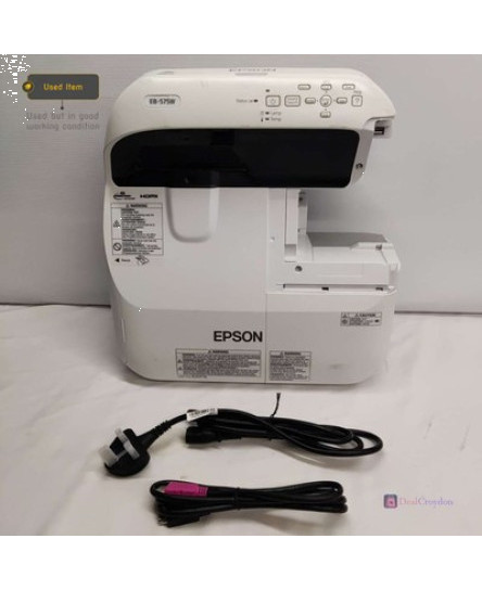 epson-eb575w-wxga-lcd-h603b-hdmi-projector-3555-lamp-hours-no-remote