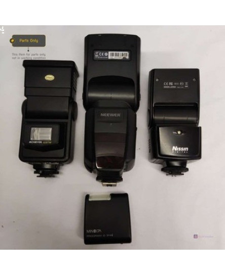job-lot-4-minolta-d314i-neewer-nw565ex-nissin-speedlite-di466-camera-flash