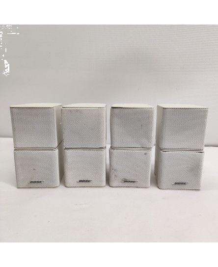 4-x-bose-jewel-double-cube-wired-speakers-white-read-description