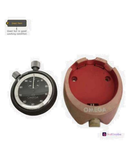 OMEGA CHRONOMETER STOP WATCH WITH LAP TIMER + OMEGA HOLDER VINTAGE