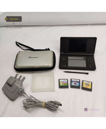 NINTENDO DS TWL-001 (EUR) PORTABLE HANDHELD GAME CONSOLE WITH GAMES & CHARGER