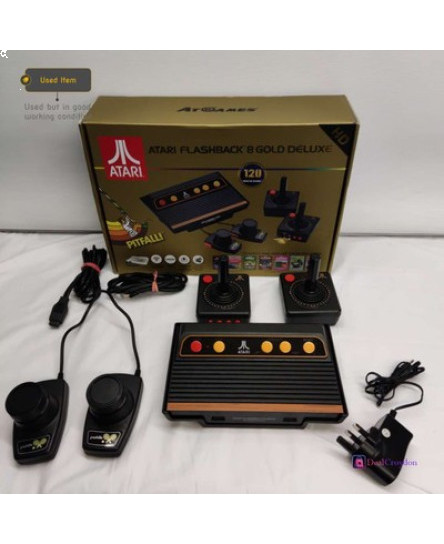 ATARI AR3620X FLASHBACK & GOLD DELUXE HD GAME CONSOLE RETRO 120 GAMES