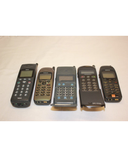 JOB LOT 5 X MOBILE PHONES NOKIA 6130 6110 ALCATEL HE1 MOTOROLA M301 FOR PARTS
