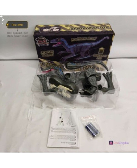 PREHISTORIC WORLD VELOCIRAPTOR REAL WALKING ACTION FUGURE TOY